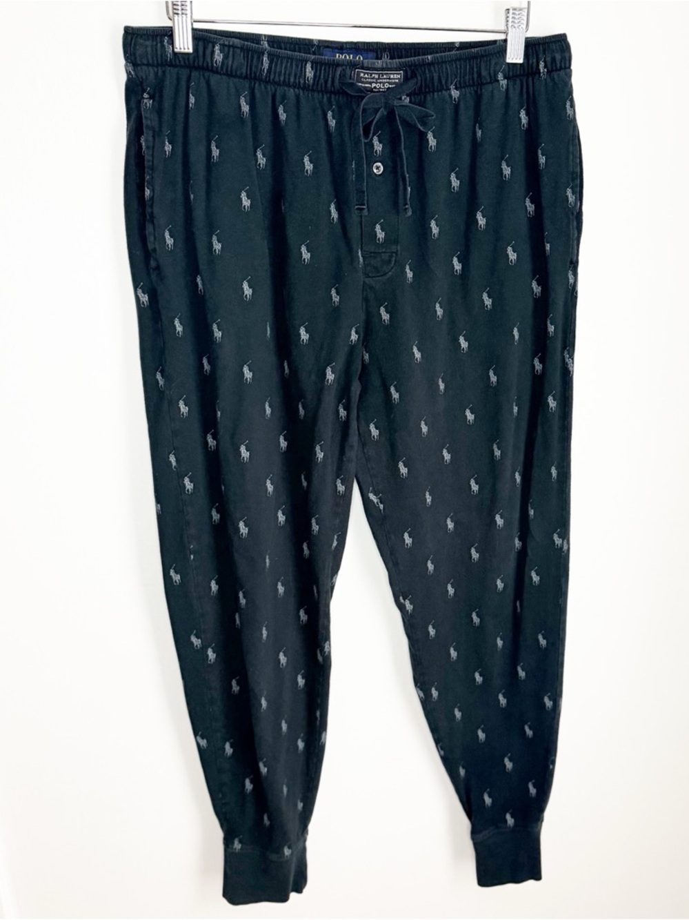 Ralph Lauren Black Polo Logo Lounge Joggers